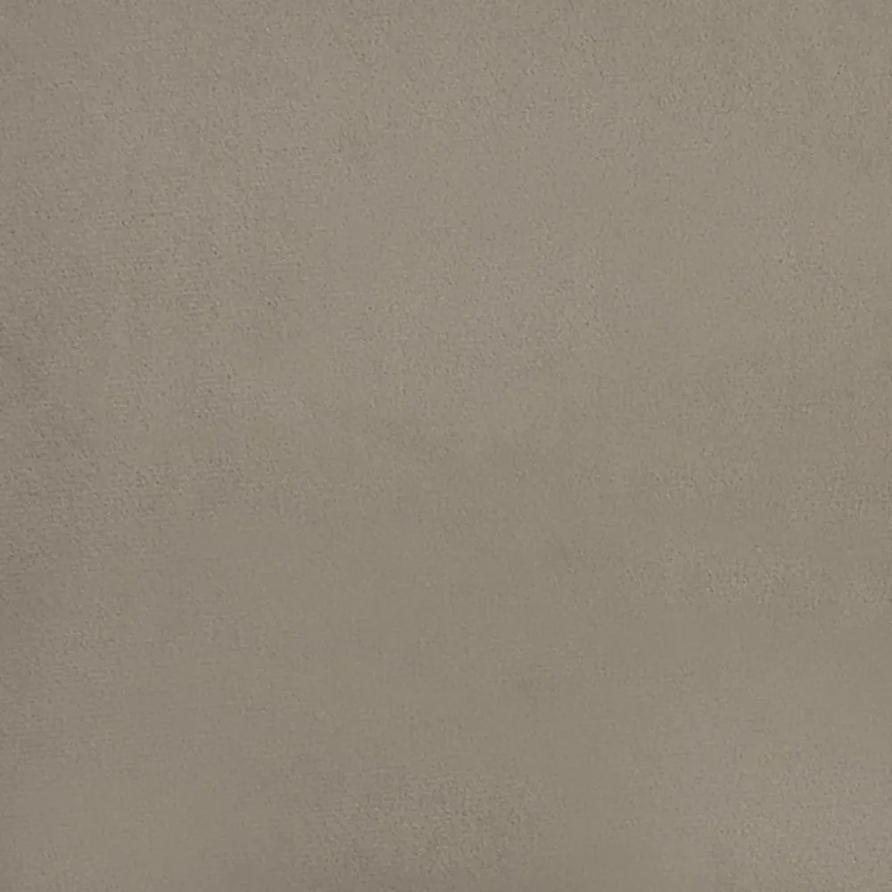 világosszürke bársony lábzsámoly 60x60x36 cm