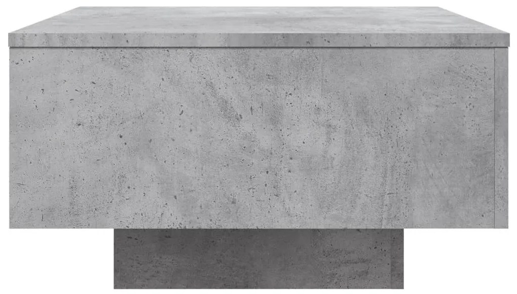 Betonszürke szerelt fa dohányzóasztal 55x55x31 cm