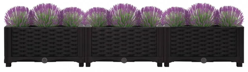 vidaXL polipropilén magaságyás 120 x 40 x 23 cm