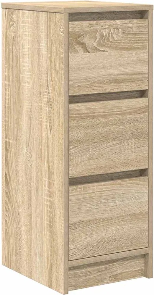 vidaXL sonoma tölgy színű szerelt fa tálalóasztal 29,5x34x76 cm