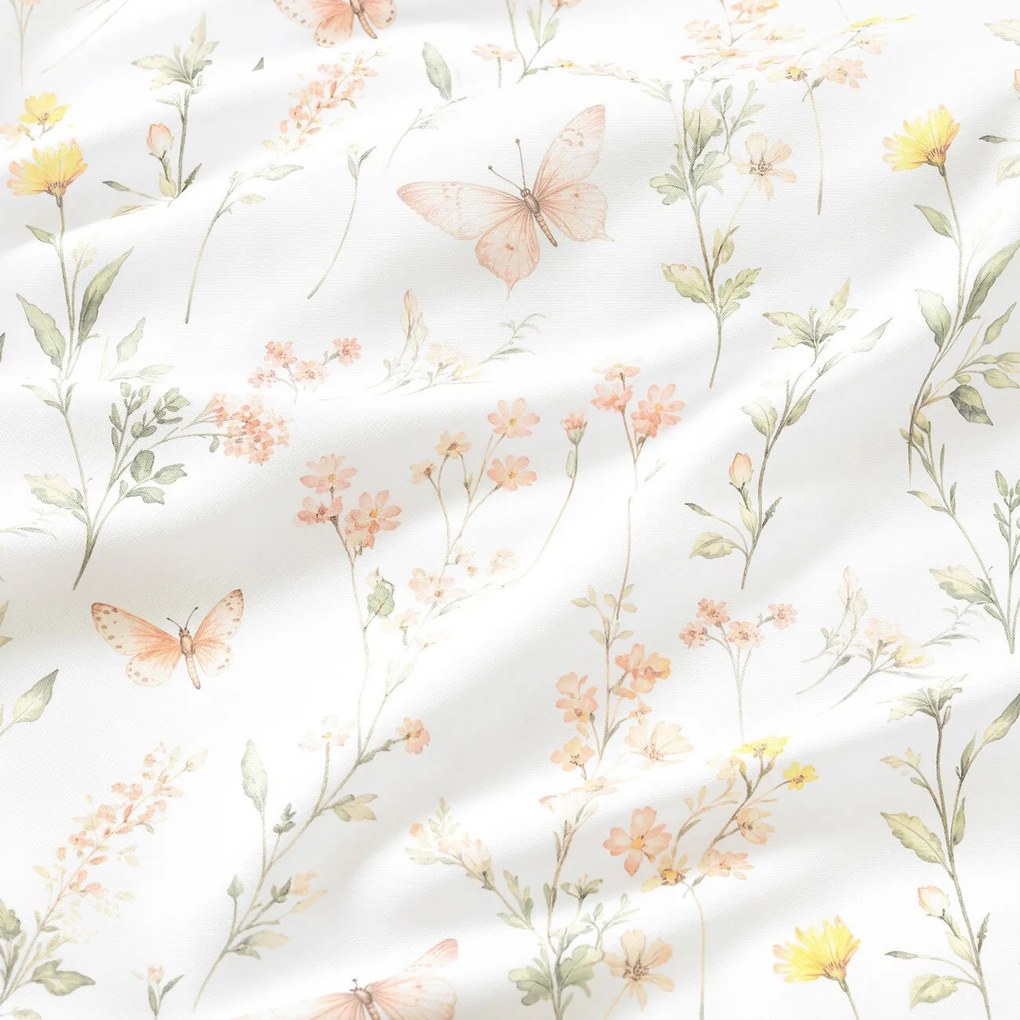 Goldea teflon szövet terítőknek - pillangós kert 160 cm