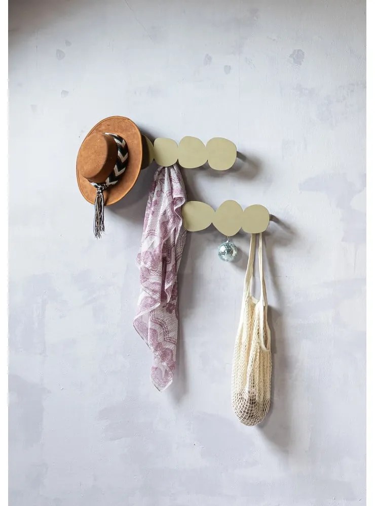 Bézs fém fali fogas 35 cm Tumulo – Spinder Design