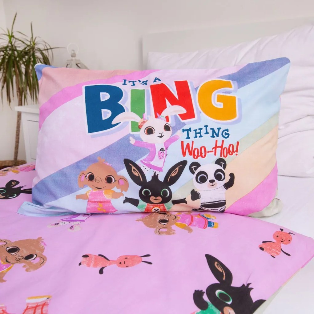 Bing It's a Thing gyerek, ovis ágyneműhuzat 100×135cm, 40×60 cm