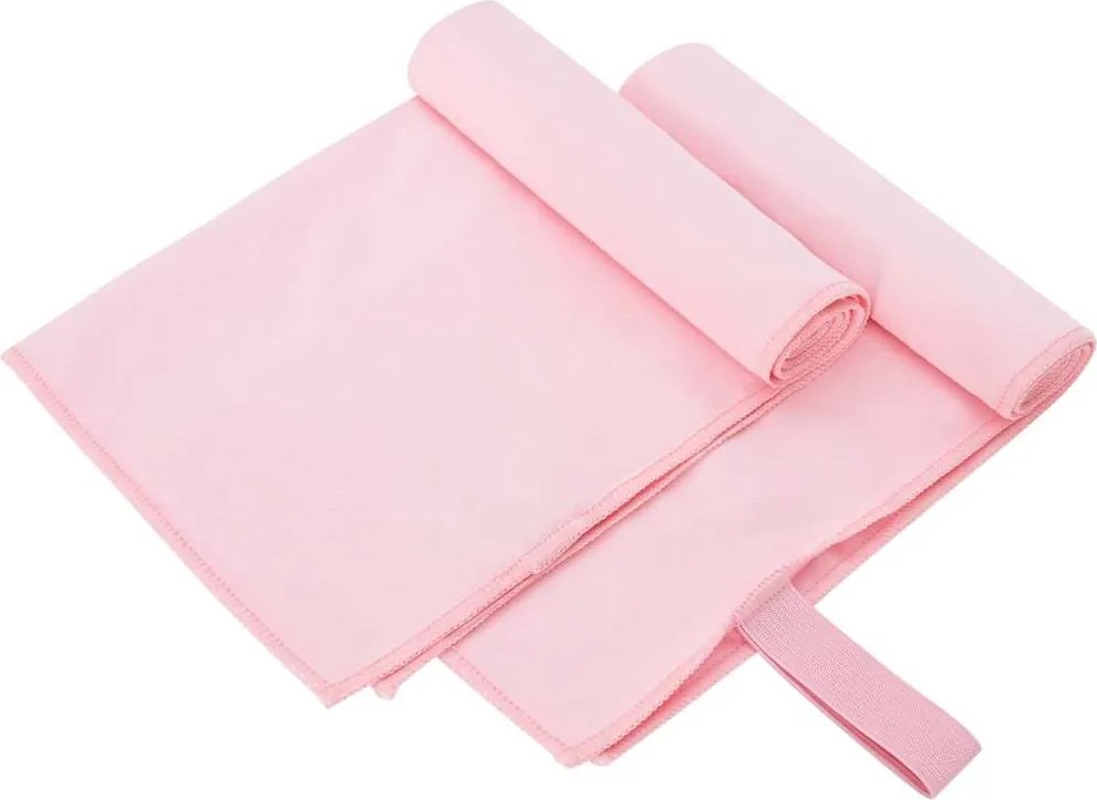 vidaXL Sport Törölközők 2 pcs Rózsaszín 50 x 30 cm
