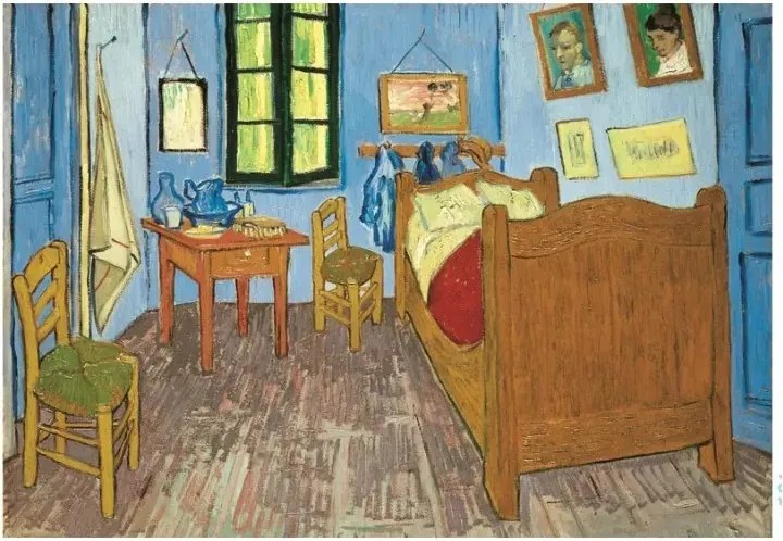 Művészet Hálószoba Arles-ban Van Gogh 1000 db-os Compact puzzle Clementoni