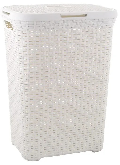 Hamper világos krémszínű szennyeskosár, 60 l - Curver