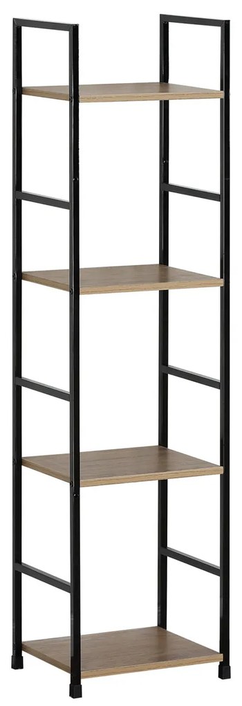 GD-214 OAK Leik, 4 polcos állvány, 29,2 x 23,5 x112,5 cm, 4 emelet