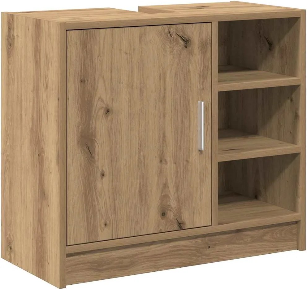 vidaXL Fürdőszoba Székény Artisan tölgy 63 x 29 x 55 cm Faanyag