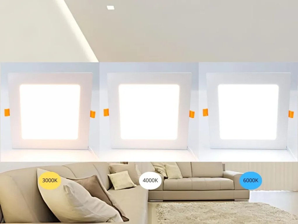 LED panel WIFI 12W / 3000K - 6500K / WH - LPL233W
