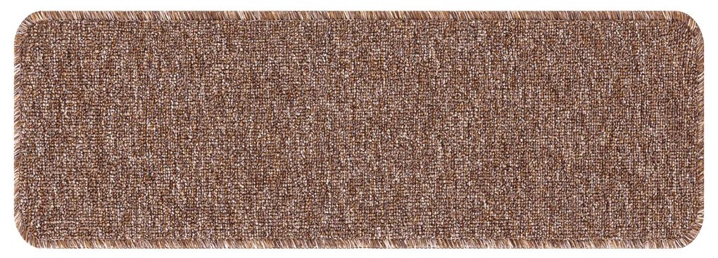 Lépcsőszőnyegek Latex Hátlappal Barna 25x60 cm