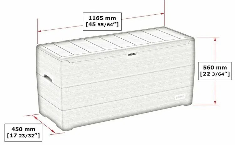 Duramax Kerti tárolódoboz antracit, 270 l