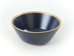 24 darabos étkészlet kék/arany/kerámia