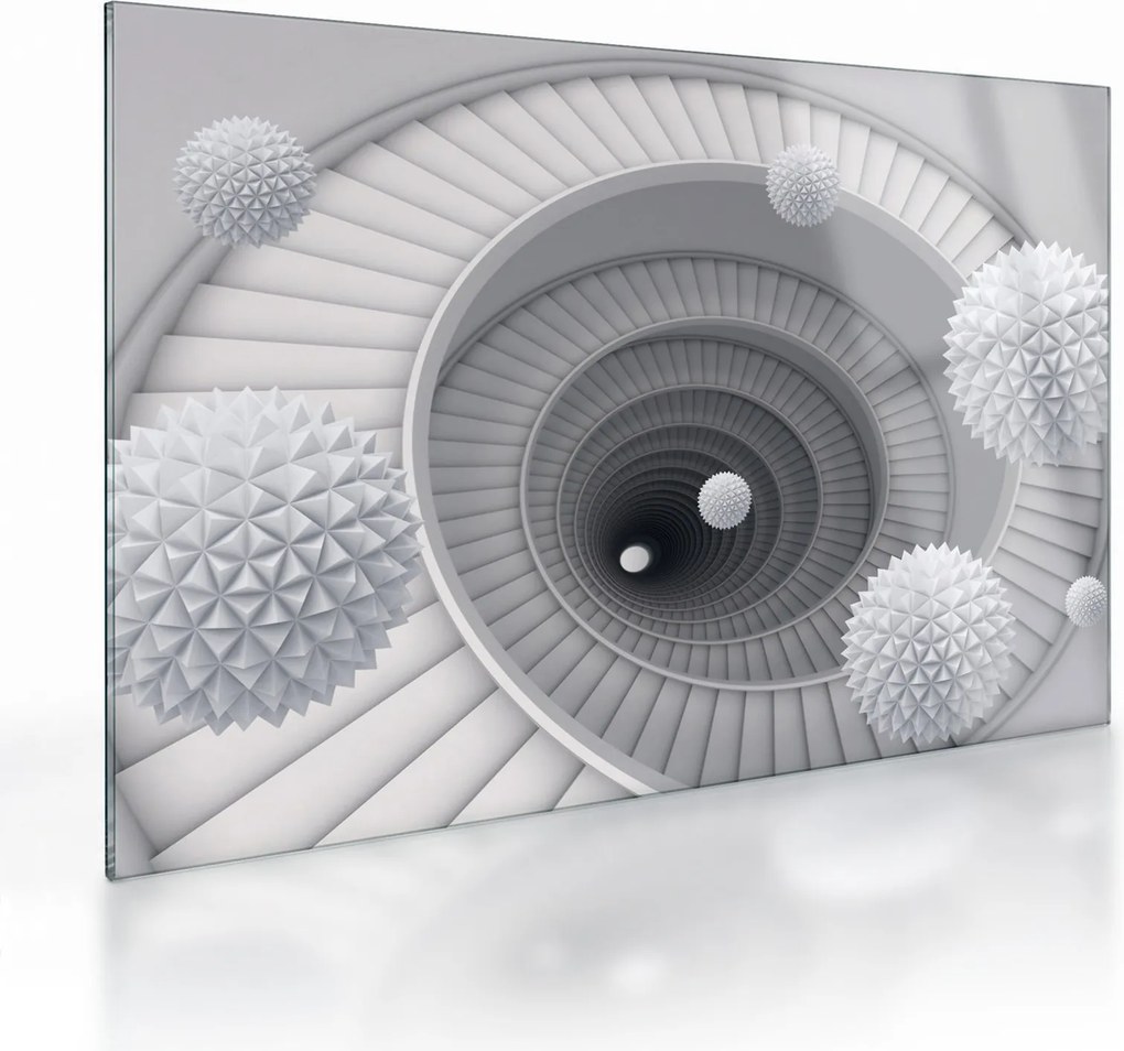 A 3D absztrakció képe (üvegen) (70x50 cm)