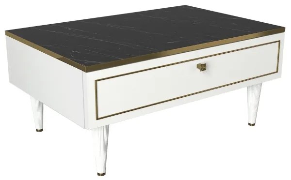 Kávésasztal RAVENNA 60x90 cm fehér