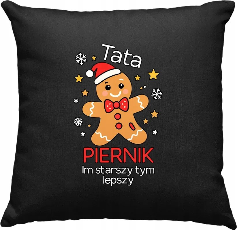 Apa Mézeskalács Párna Jobb Korral Fekete