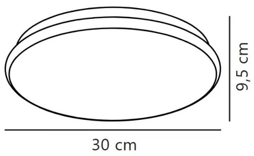 Nordlux - LED fürdőszobai mennyezeti lámpa MONTONE LED/10W/230V IP44 átm. 30 cm
