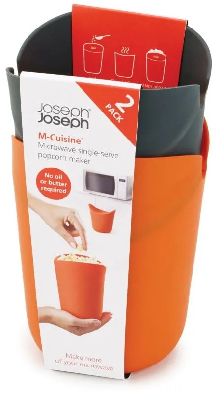 M-Cuisine 2 db pattogatott kukorica készítő edény mikrohullámú sütőbe - Joseph Joseph