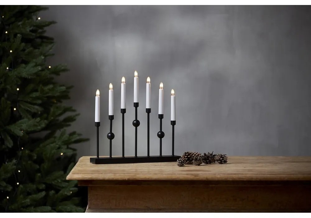 Fekete fénydekoráció Gustavo – Star Trading