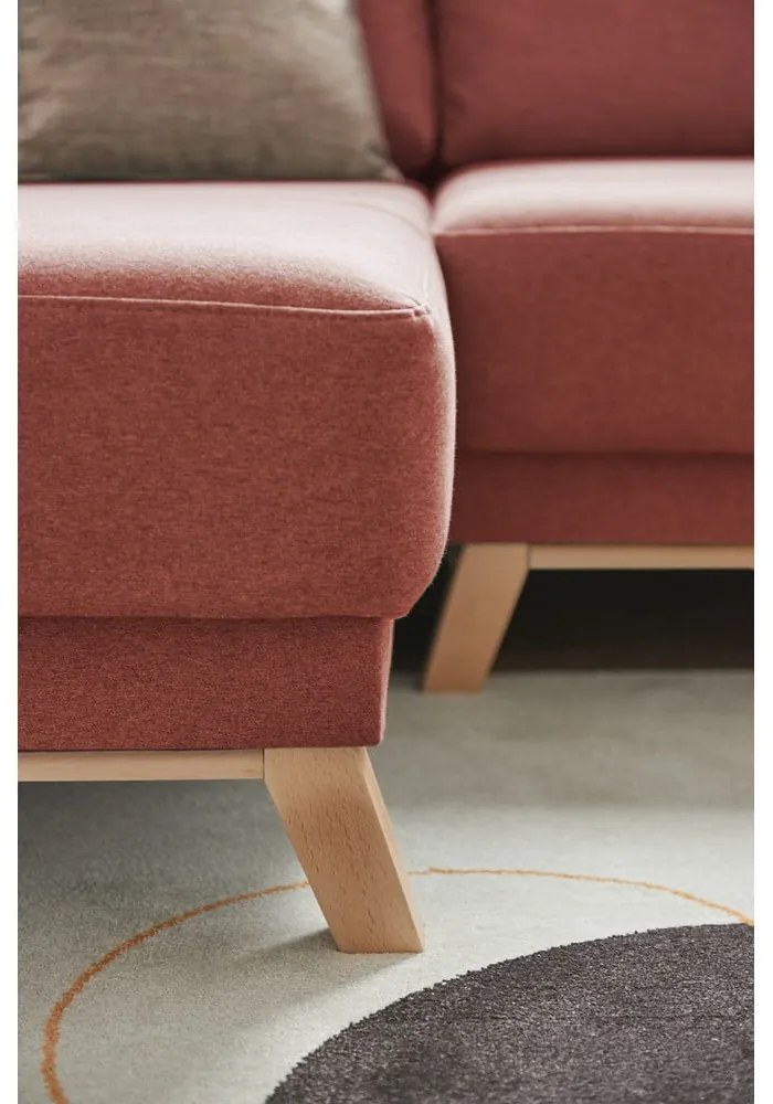 Pop rózsaszín kinyitható variálható sarokkanapé - Bonami Selection