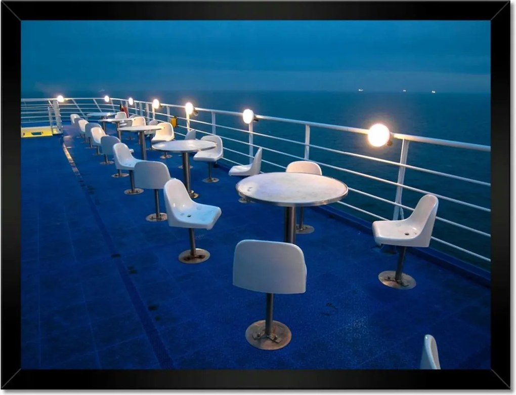 Poszterek keretben 40x30 Tengerparti kávézó