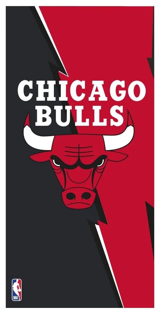 NBA Chicago Bulls frottír törölköző, 70 x 140 cm