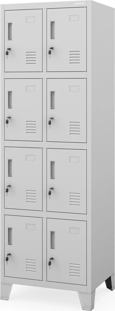 ROBERT 2 Plus dupla rekeszes öltözőszekrény 559 x 1720 x 450 mm