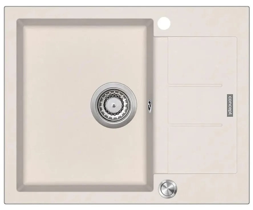 Concept DG05C45BE - Konyhai mosogató CUBIS 50x62 cm gránit/bézs