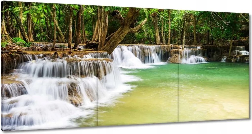 Festmények 120x60 tájkép vízeséssel