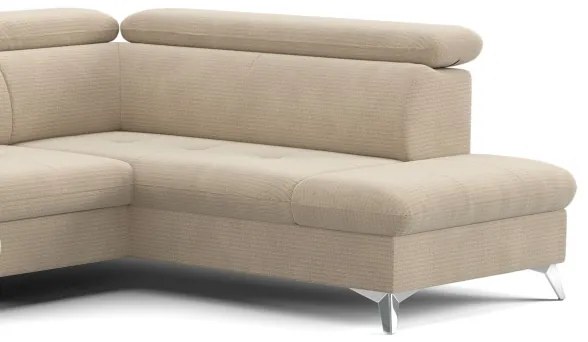 CATANIA jobb oldali U-alakú sarokkanapé tárolóval, bézs