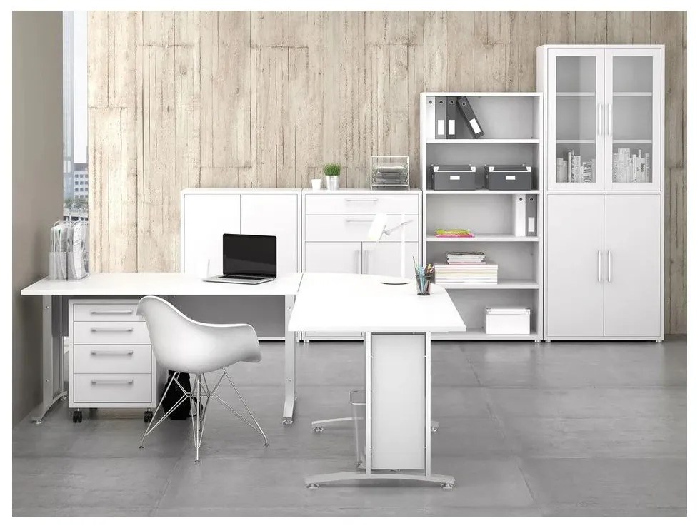 Fehér moduláris könyvespolc 178x113 cm Prima – Tvilum