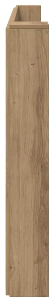 Fejtámla polcokkal Artisan tölgy 200 x 15 x 103,5 cm Faanyag