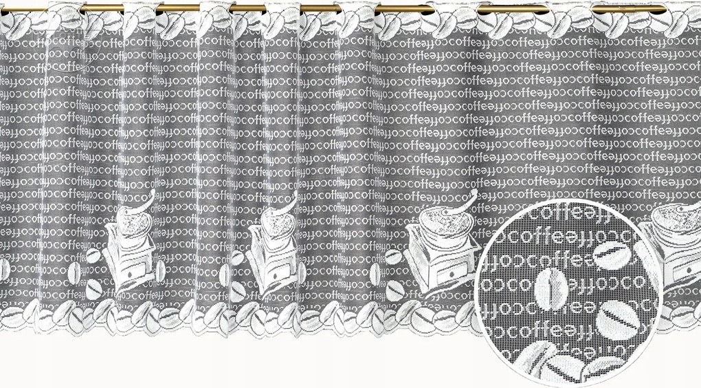 Mg Irigység 3954 jacquard Konyha fehér 230x30cm K