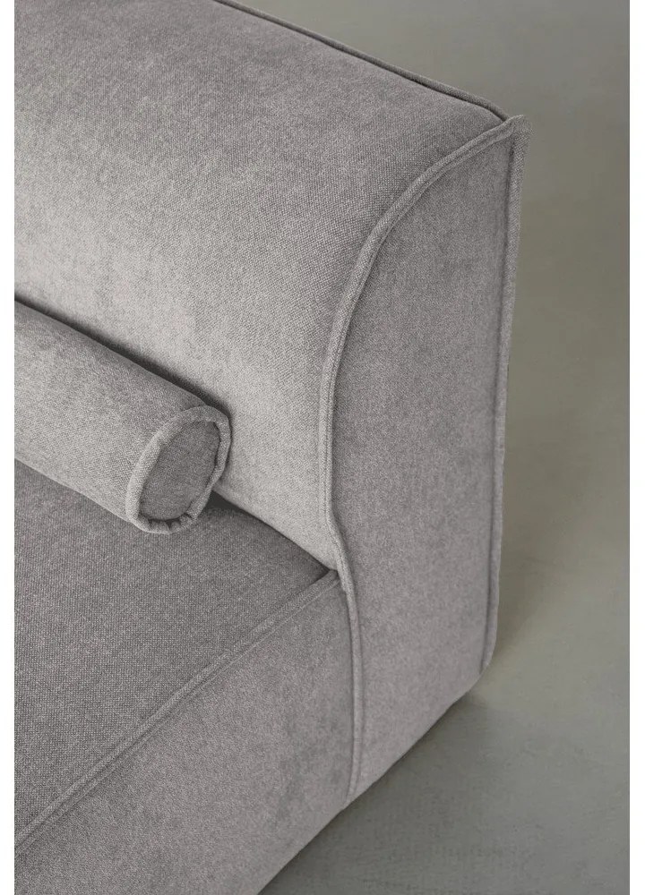 Világosszürke sarokkanapé (jobb oldali) Flex Felix – Miuform