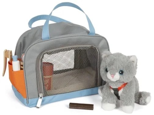 Small Foot - Plüss macska ápolókészlettel