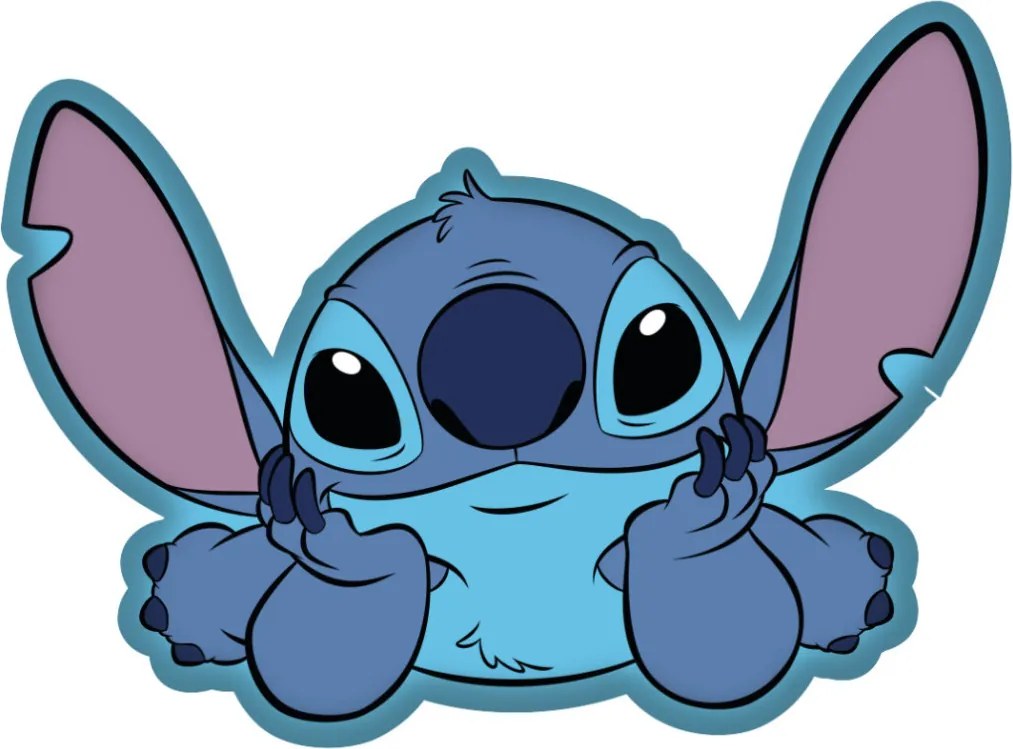 Disney Lilo és Stitch, A csillagkutya On The Belly formapárna, díszpárna 35 cm