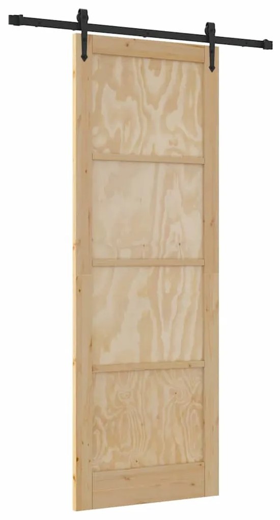 Csúszó ajtó ORKDAL Barna 83 x 232 cm Tömör fenyőfa