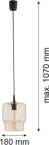 ARGON 3273 NEWA Modern Függesztett Lámpa Sárga E27 IP20