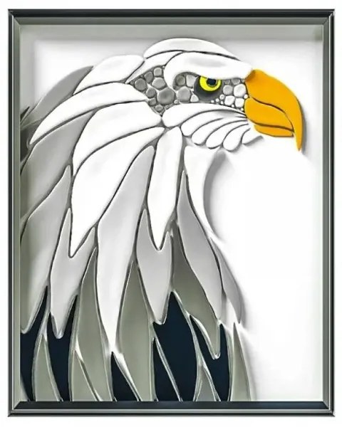 Kreatív készlet anyaggal való 3D festéshez - Eagle 30x40cm