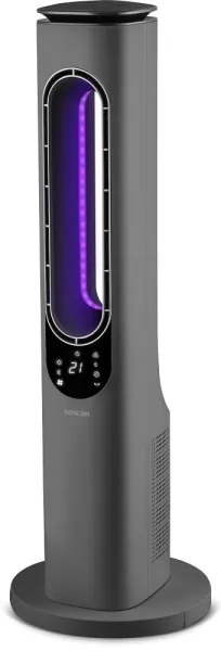Sencor - Lapát nélküli toronyventilátor 1200/2000W/230V antracit + távirányító