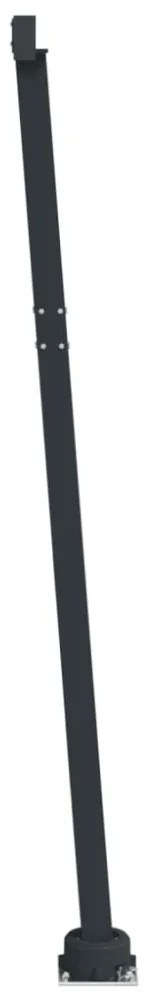 antracitszürke vas napellenzőrúdszett 450 x 245 cm