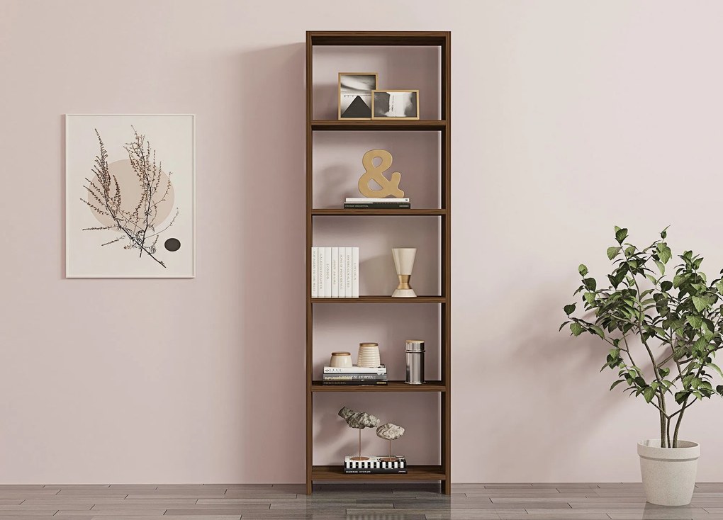 könyvespolc New - Walnut