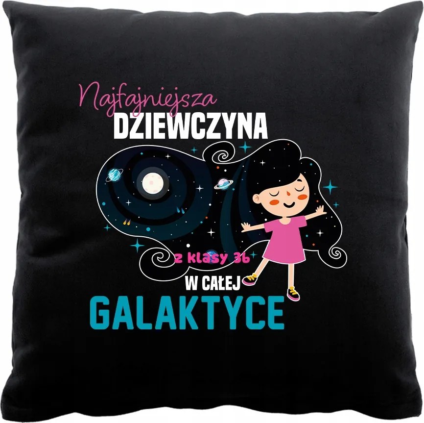 Fekete 40x40-ES Nyomott Mintás Párna Nőnapi Ajándék Barátnőknek K