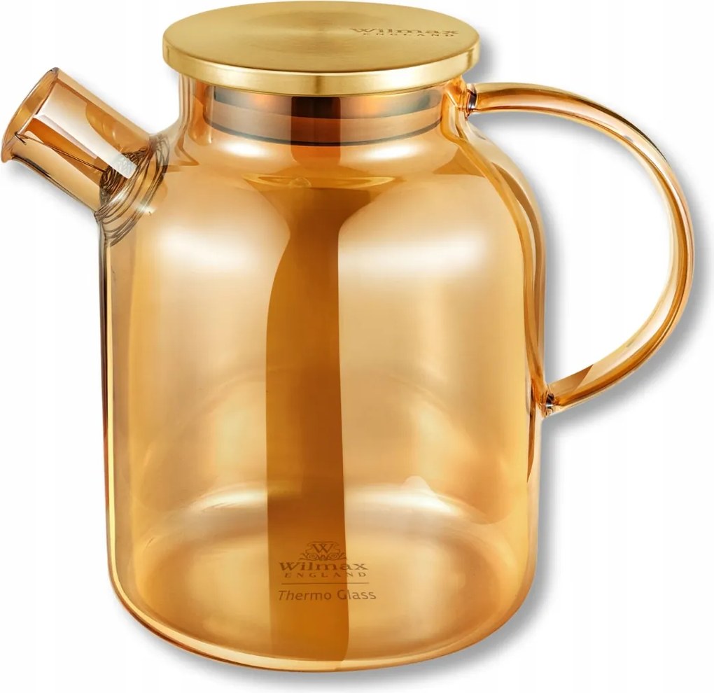 Wilmax thermo üveg teafőző kancsó 1,6L Arany szín