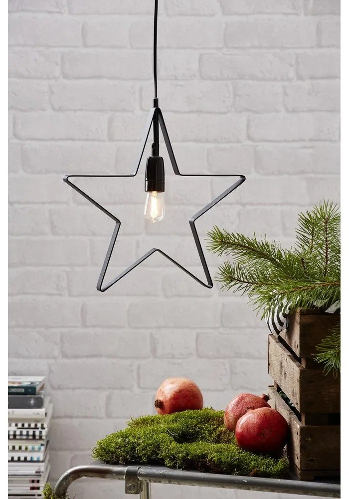 Fekete fénydekoráció karácsonyi mintával Orbit – Star Trading