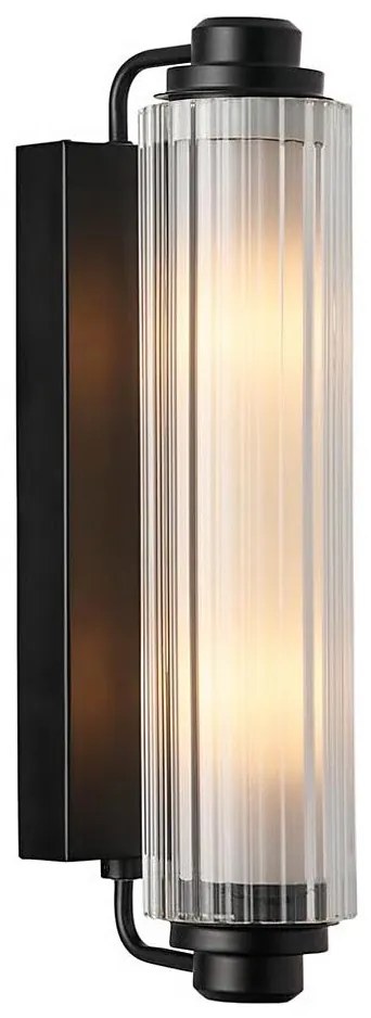 Nordlux - NIMAL fürdőszobai tükörvilágítás 2xE14/25W/230V IP44 fekete