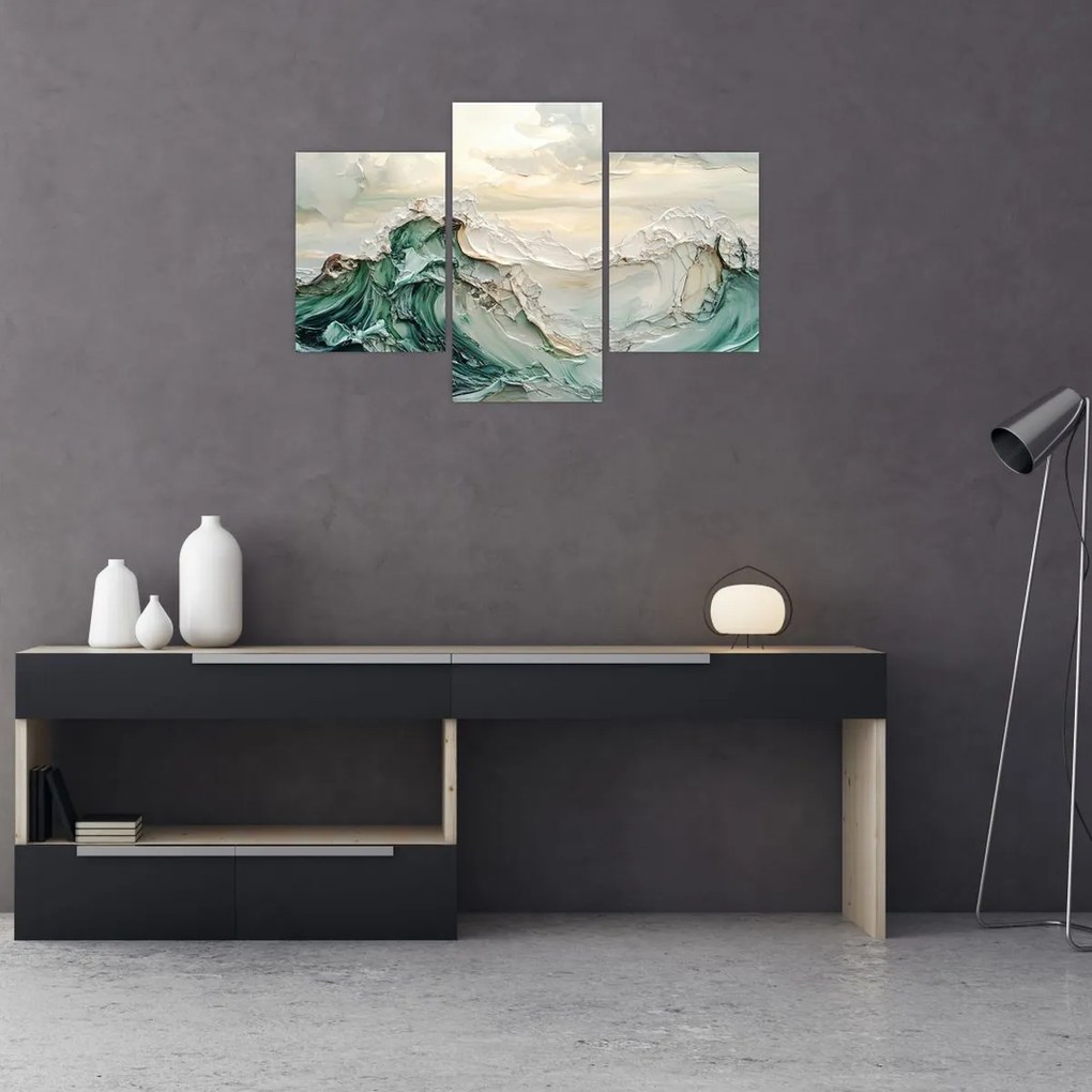 Kép - 3D tengeri absztrakció (90x60 cm)
