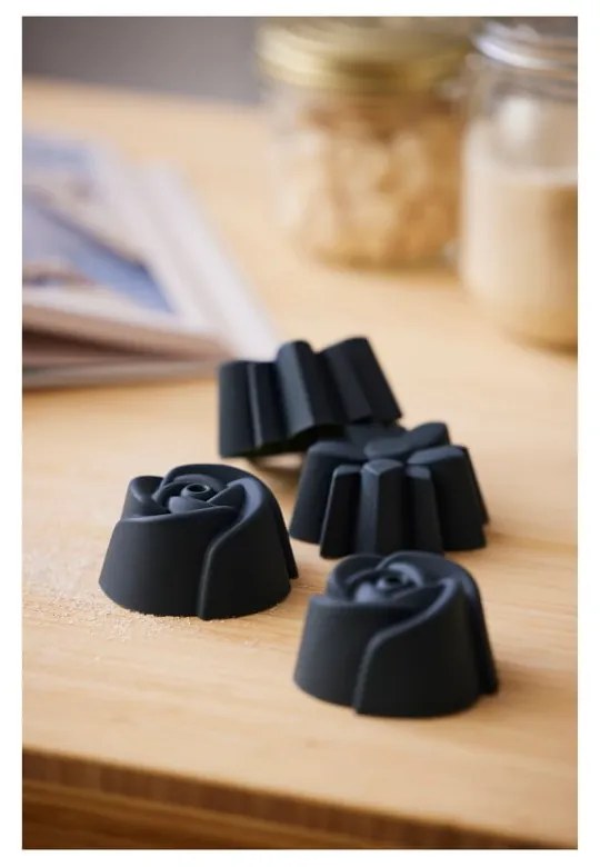 Szilikon sütőforma szett muffinhoz, 6 db-os ø 7 cm Flower – Blomsterbergs