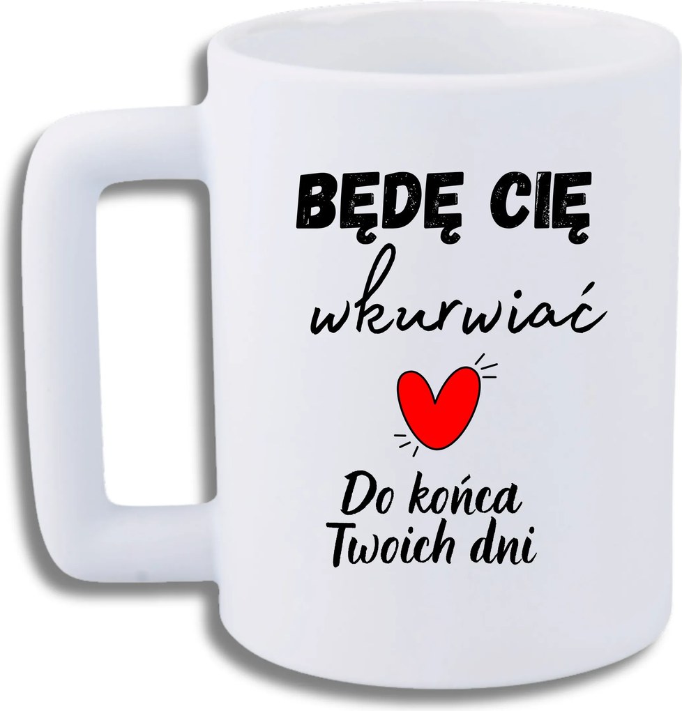 Bögre Fehér Leo Vicces Valentin Napi Ajándék Az Életed Végéig