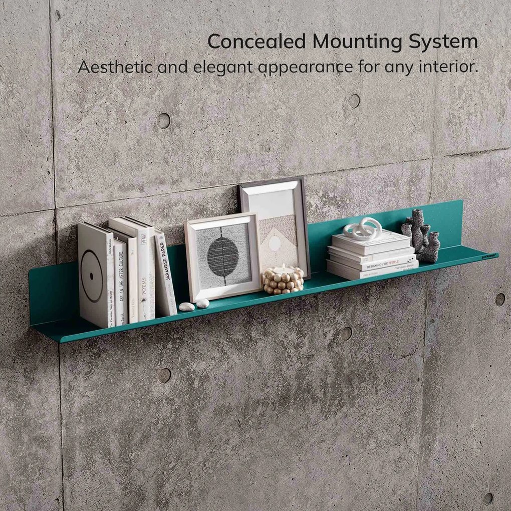 Fali polc JOANNE 1200 mm, Modern: tengerszínű