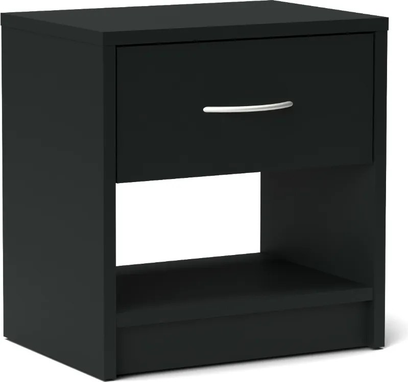Naroa Komód Szekrény Éjjeli Asztal Fekete